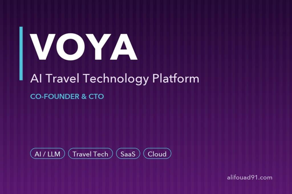 VOYA – منصة تقنية السفر بالذكاء الاصطناعي